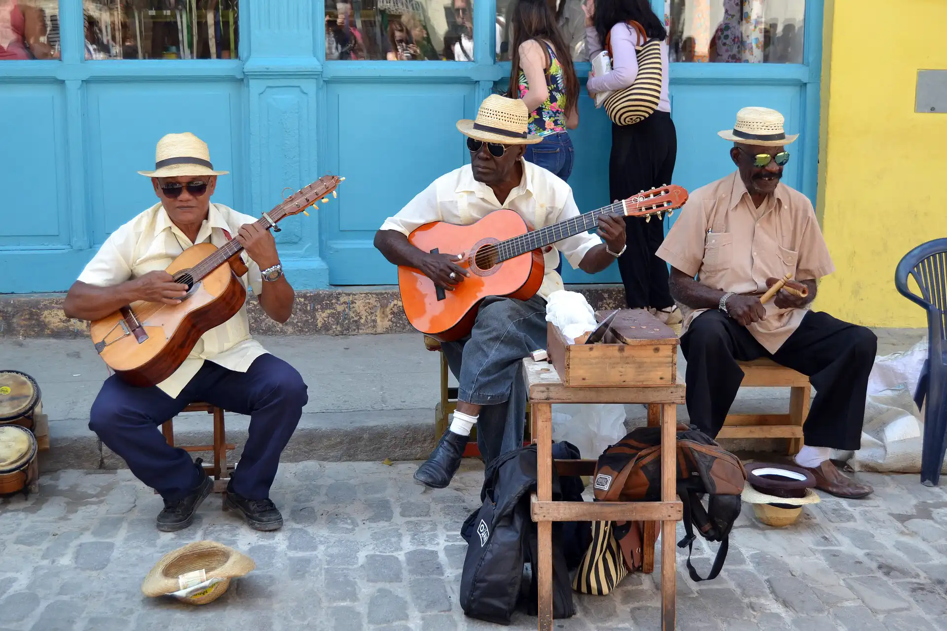 Group of 4 street Havana musicians