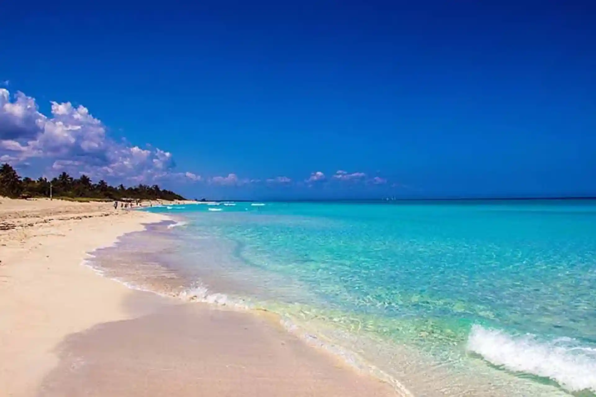 Varadero Beach with white sands and calmed blue waters